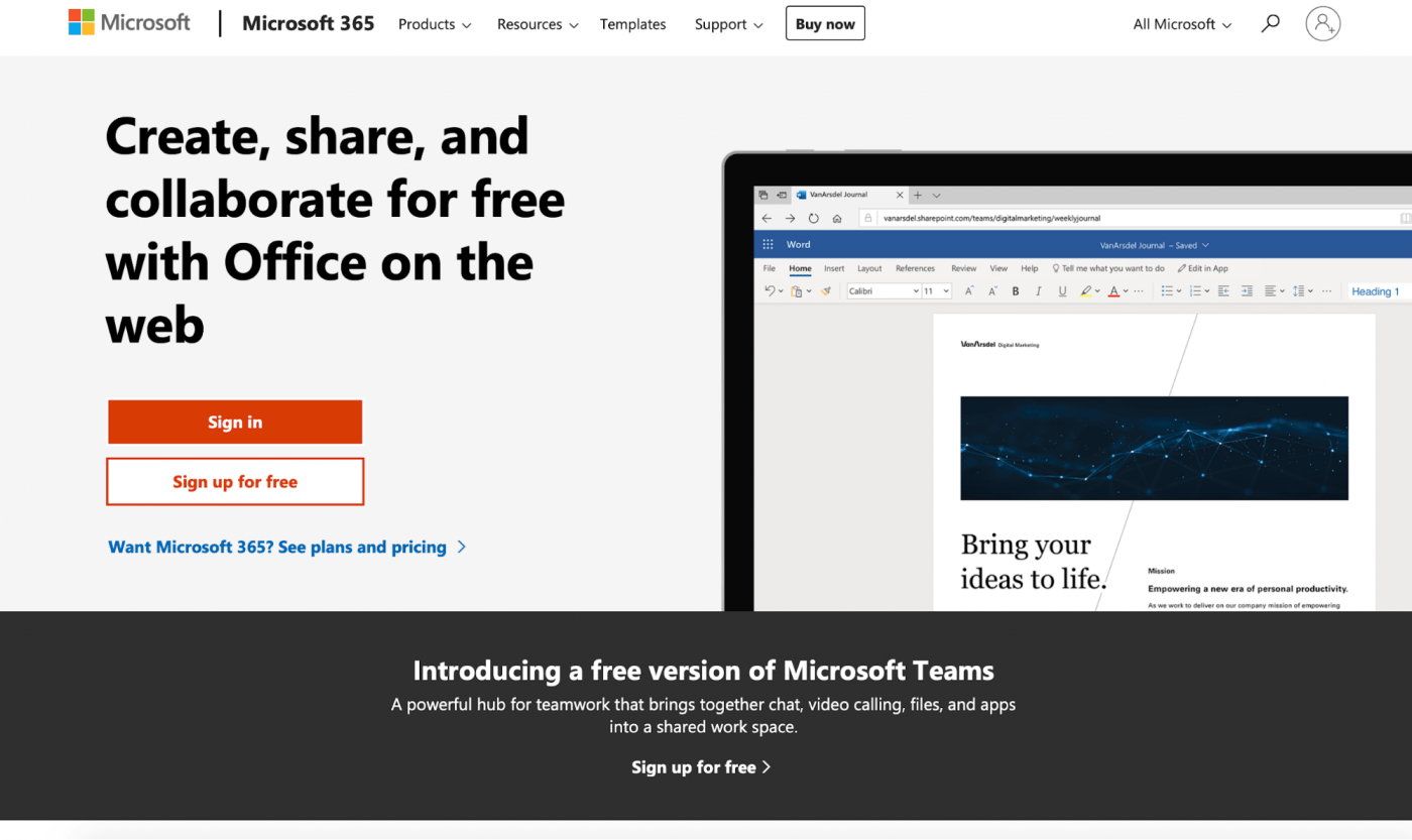 Microsoft office online