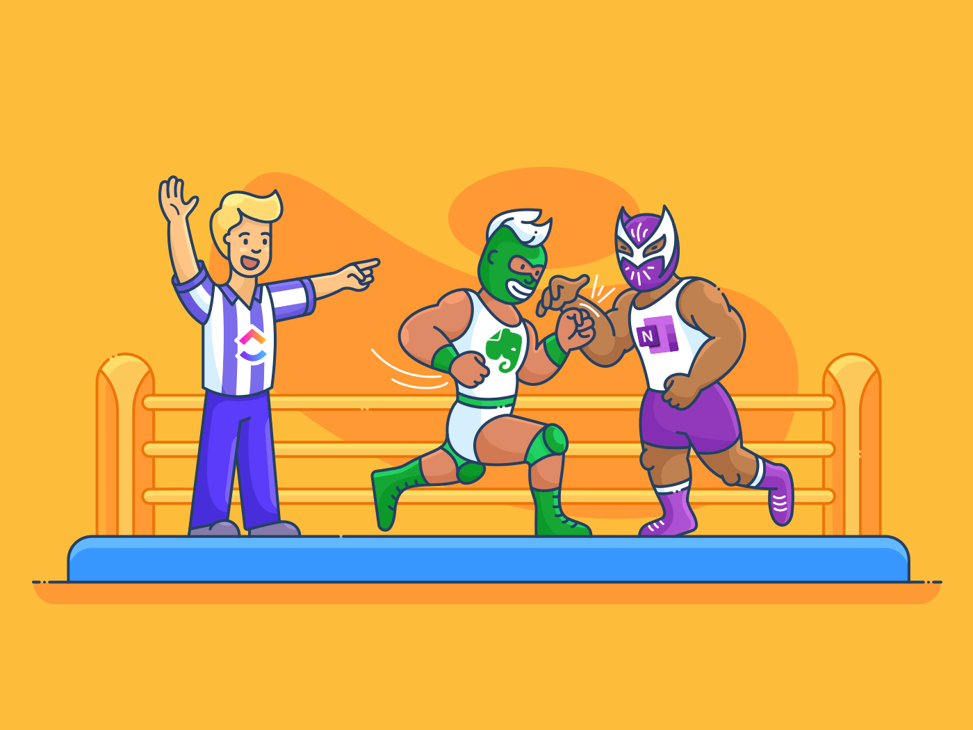 onenote and evernote wrestling