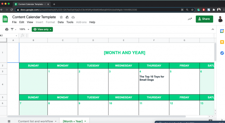 How to make a calendar in google sheets 2021 guide clickup blog