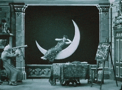 a trip to the moon gif