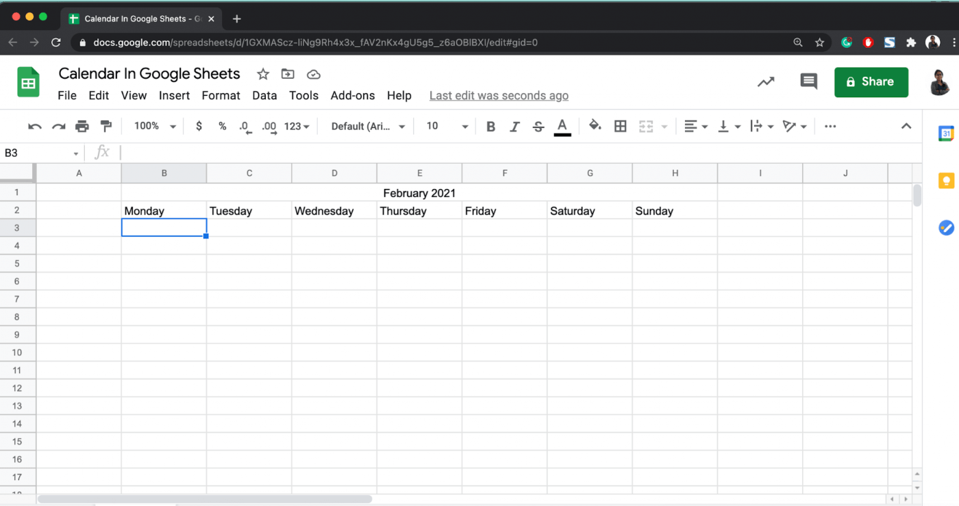 How to Make a Calendar in Google Sheets (2022 Guide + Template) ClickUp