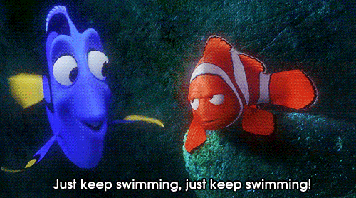 dory saying just keep swimming
