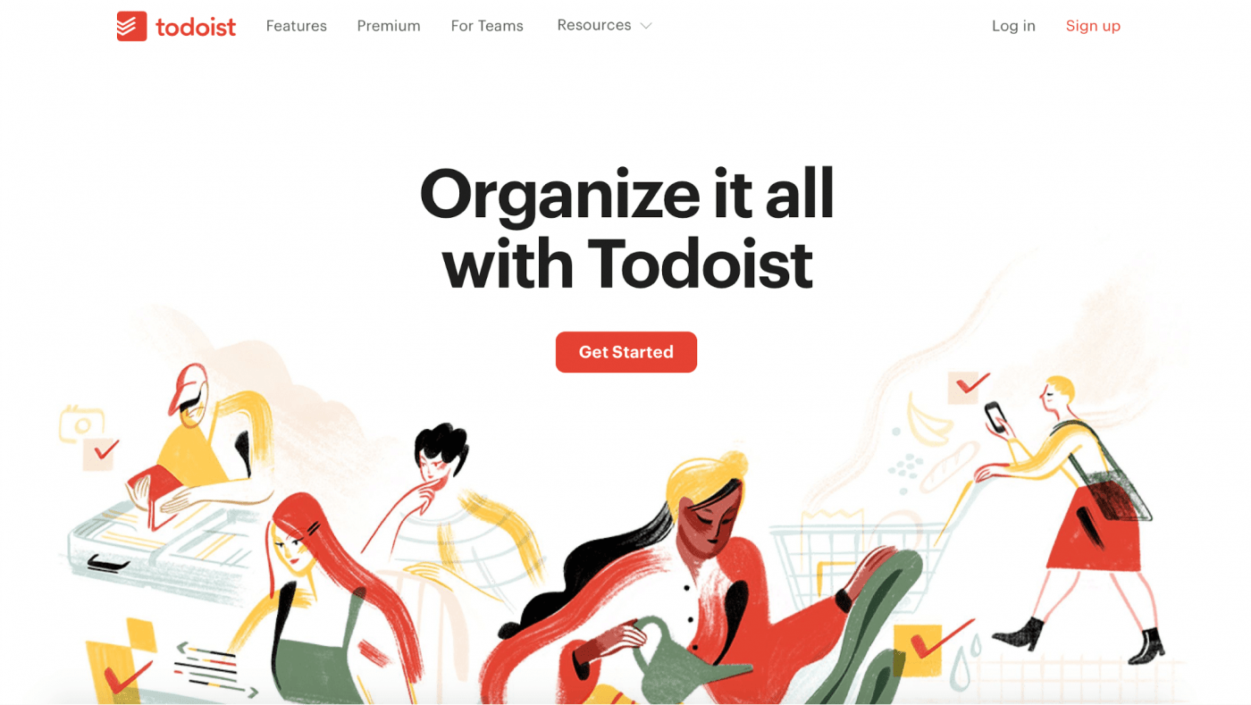 todoist 랜딩 페이지