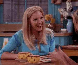 cheerful Phoebe from Friends