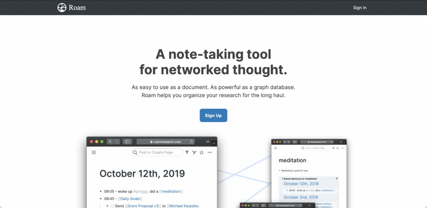 Roam Research alternative