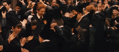 Harry Potter graduation scene