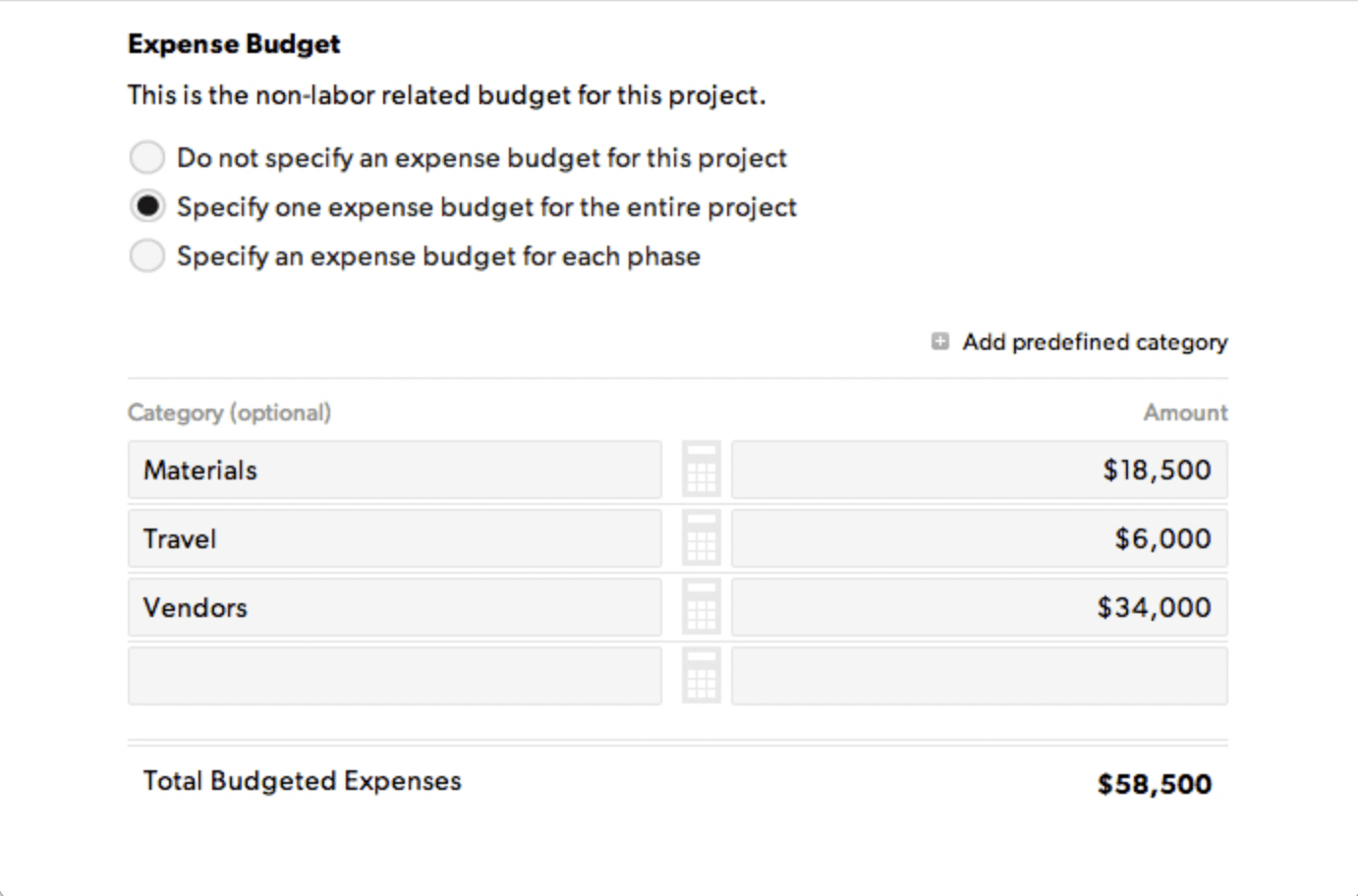 budgeting in Smartsheet