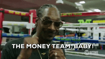 Snoop Dogg saying the money team baby