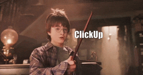 Harry Potter holding a wand 
