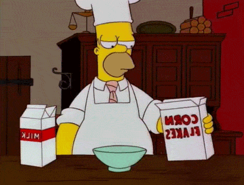 Homer Simpson cooking 