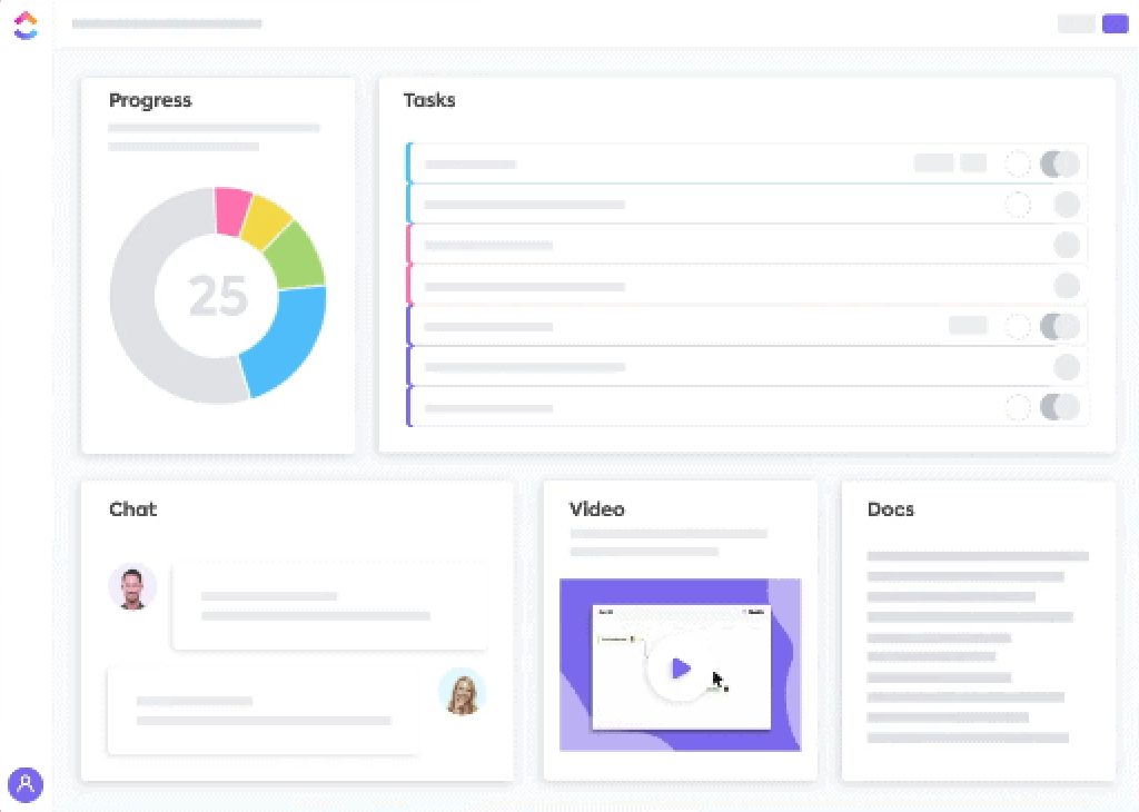 Customizable widgets in ClickUp's Dashboards