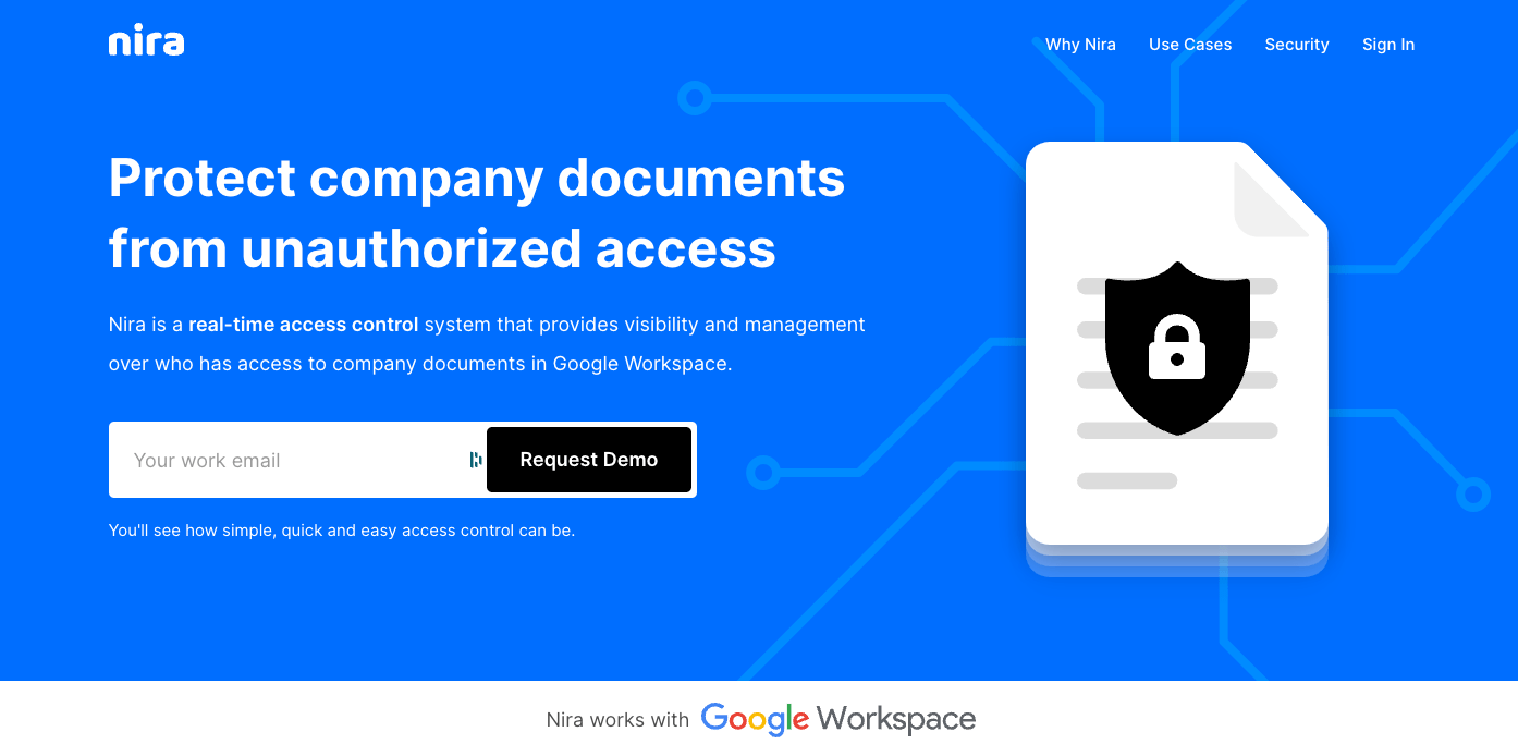 nira secure document software