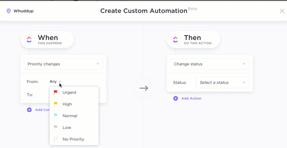 Creating Custom Automation in ClickUp