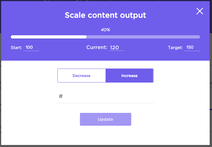 ClickUpの進行中目標における進捗率の可視化