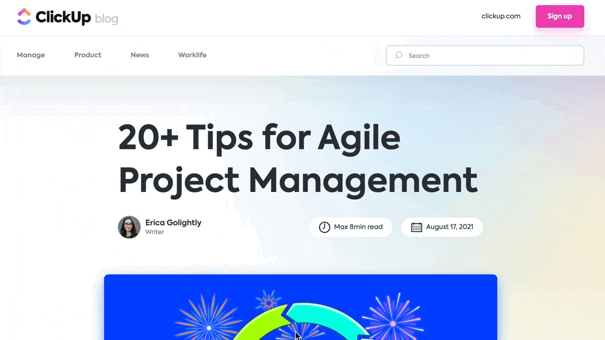 Tips for Agile Project Management ClickUp blog