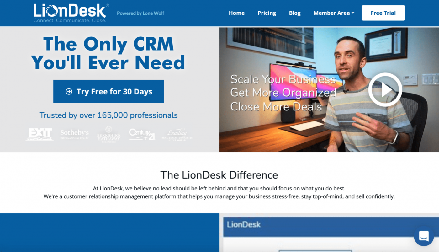 Halaman muka LionDesk