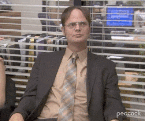 The Office Dwight saying oh