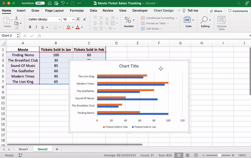 excel template graph