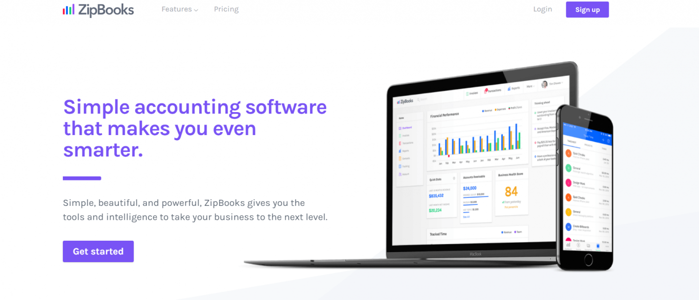 ZipBooks-Startseite