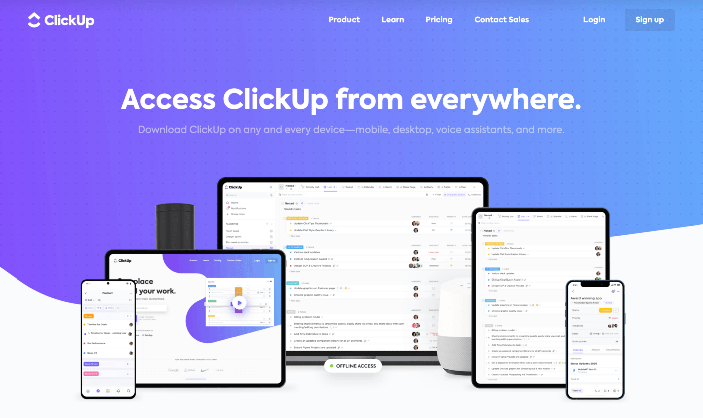 Download ClickUp on any device