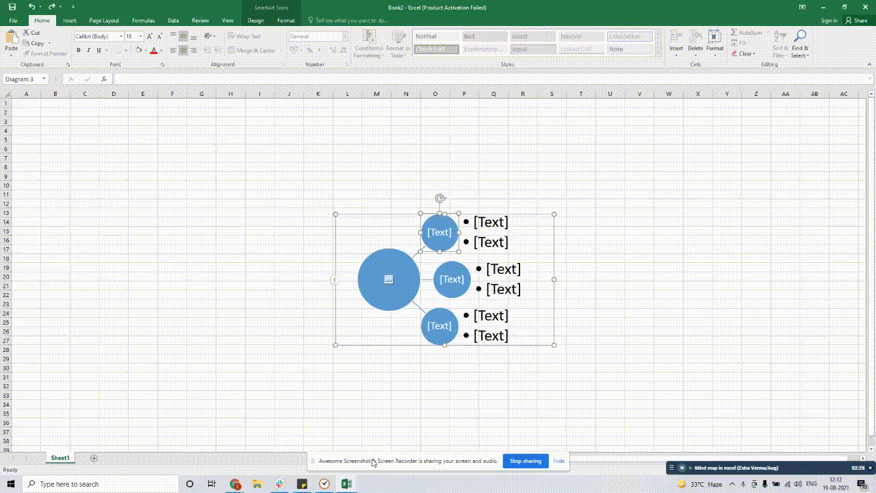 Tekst toevoegen in Excel