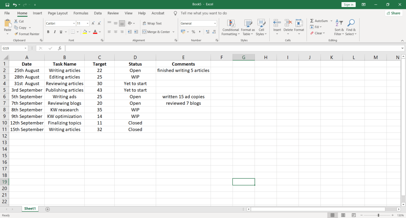 Hoe vul je een Excel-werkmap in