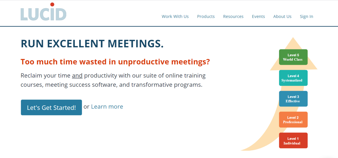 Lucid Meetings home page