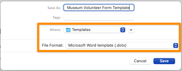 creating fillable form templates in word