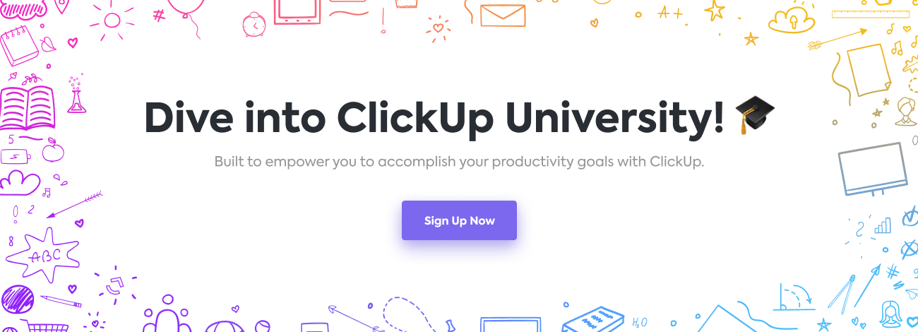 ClickUp University Sign Up Now