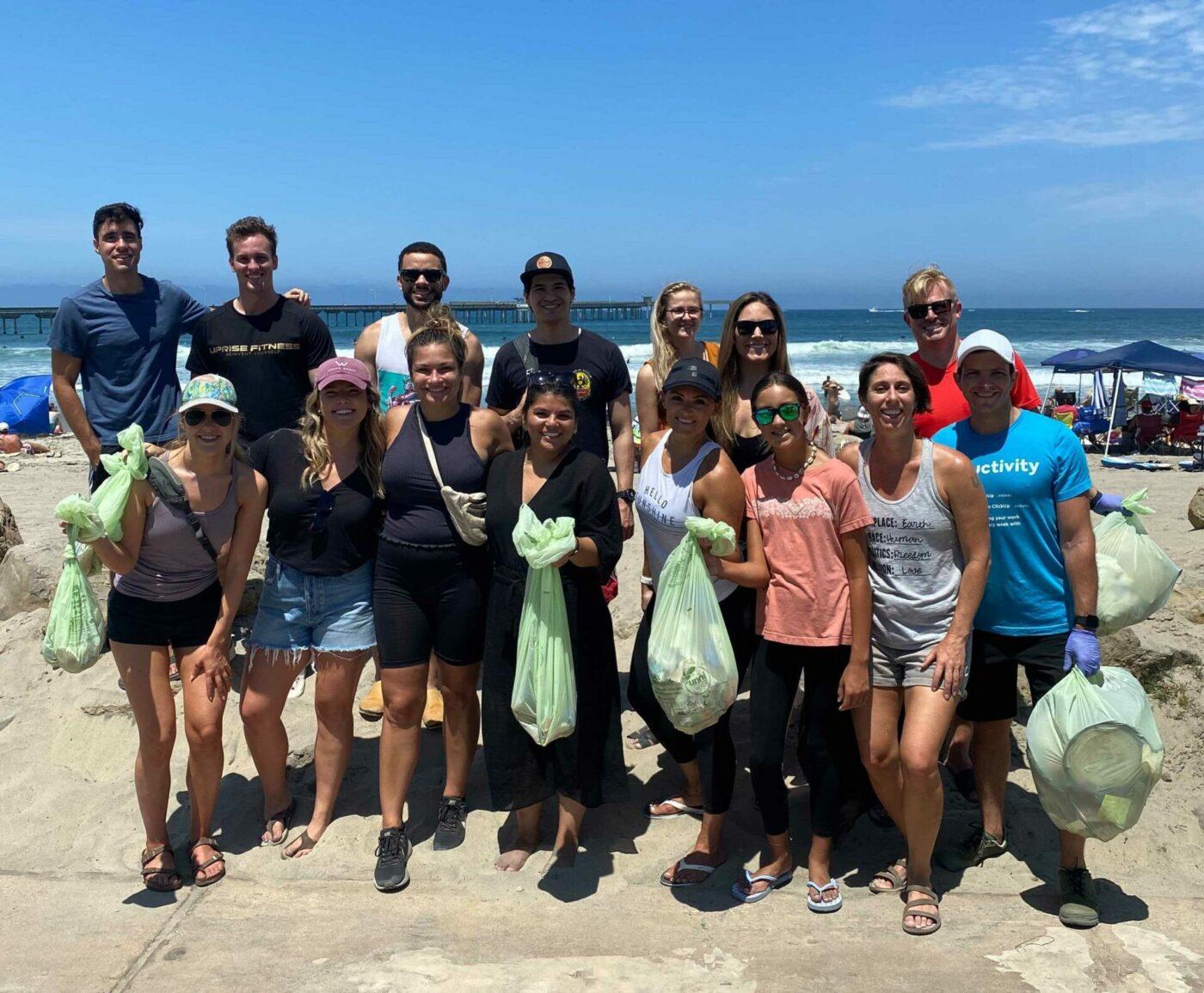 ClickUp crew cleans the beaches of San Diego