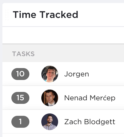 clickup time tracking widget