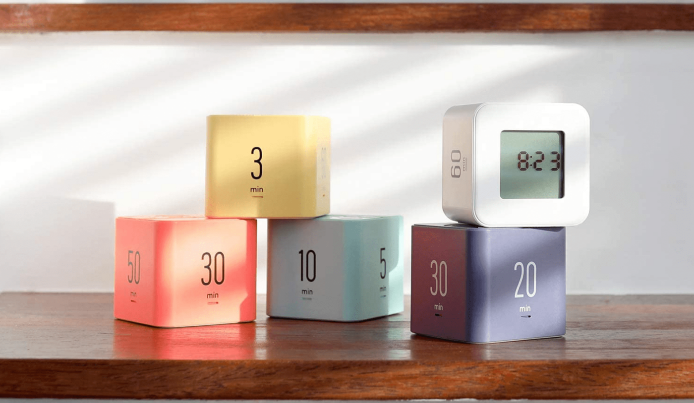 Pomodoro-style time block clocks