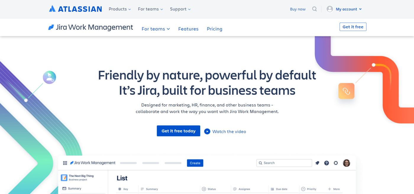 Jira home page