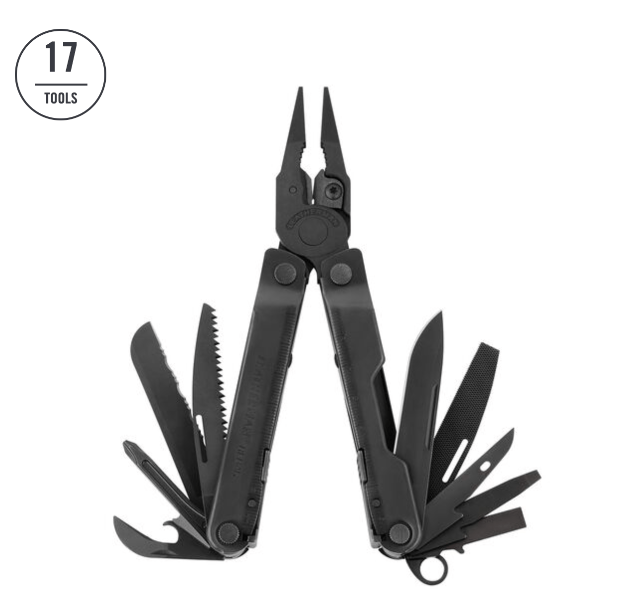 A Multiferramenta Leatherman Rebar é composta por 17 ferramentas em uma!  