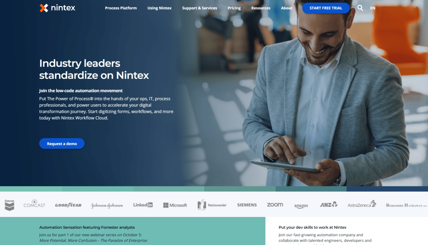 nintex homepage