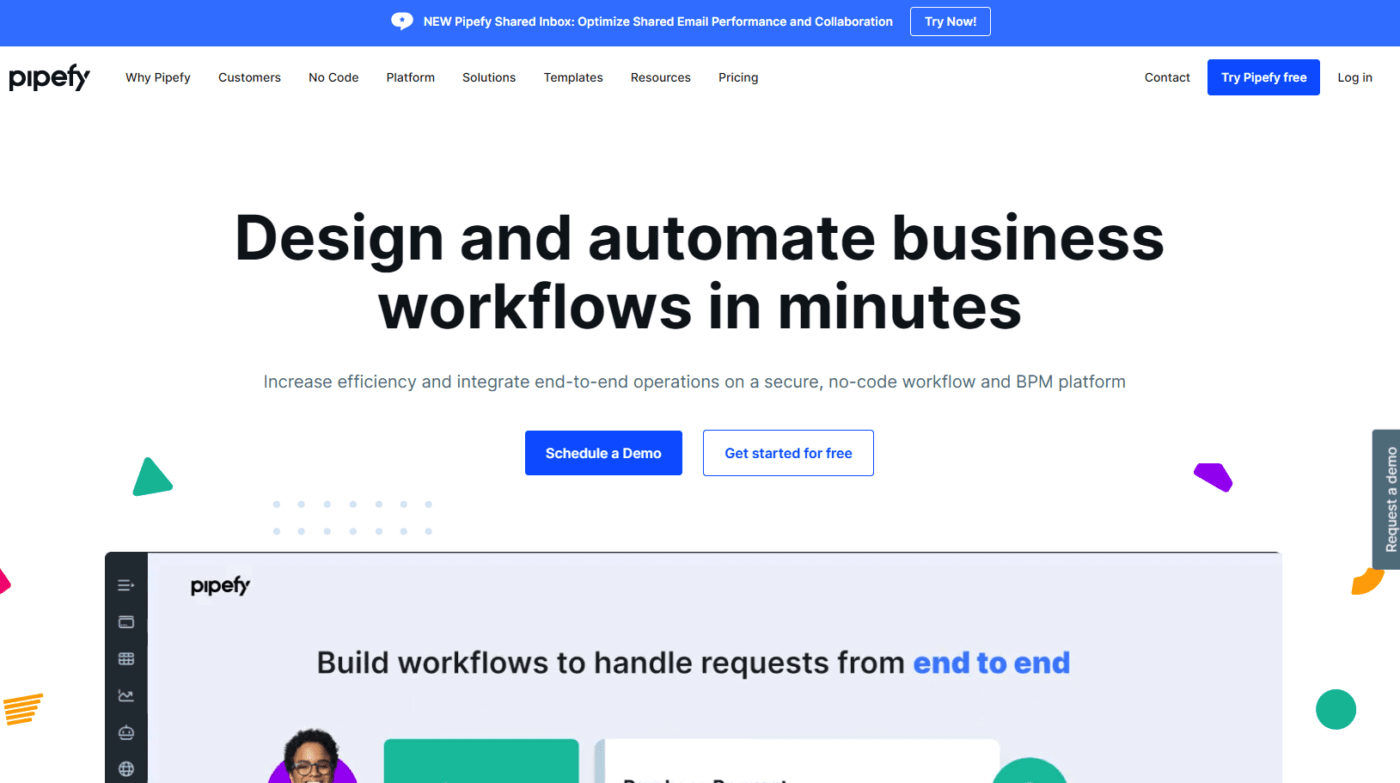 pipefy homepage