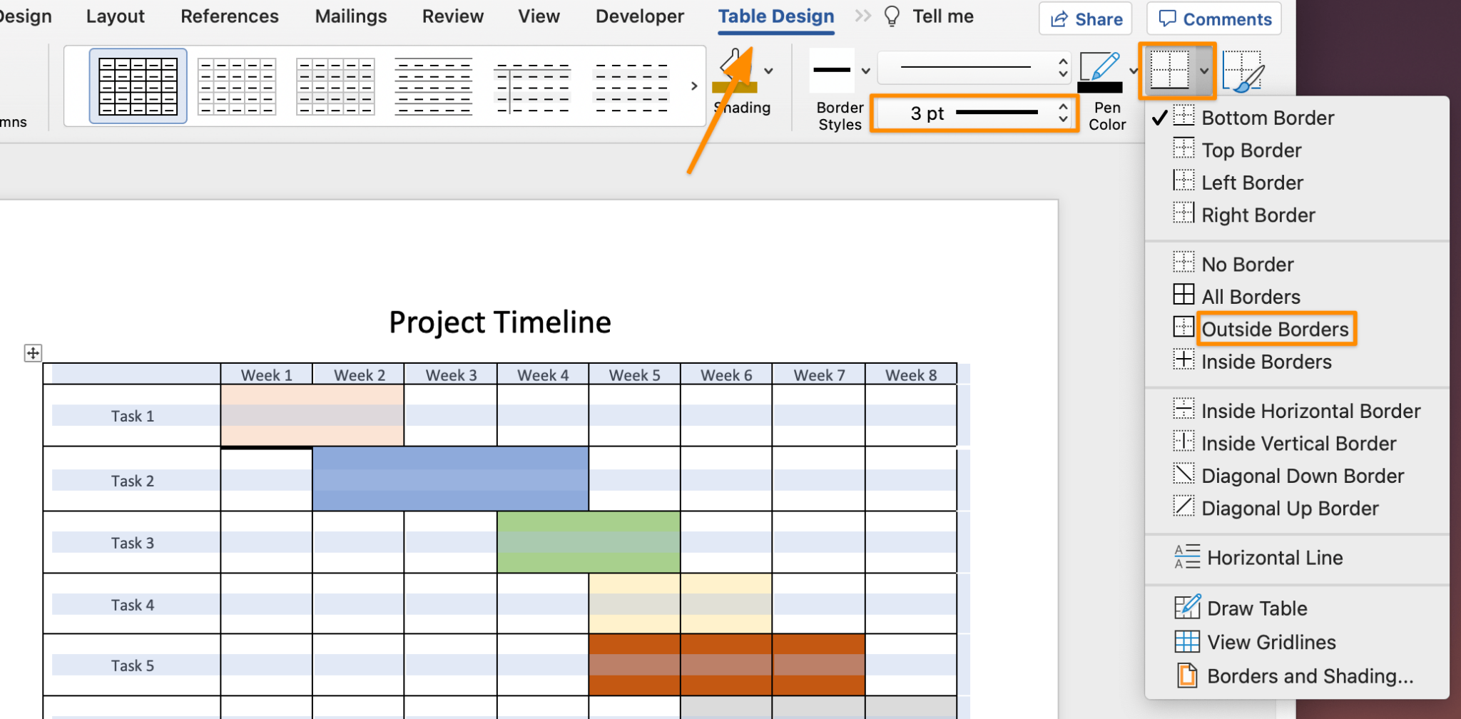 How To Create A Gantt Chart In Microsoft Word With Templates Clickup 2926