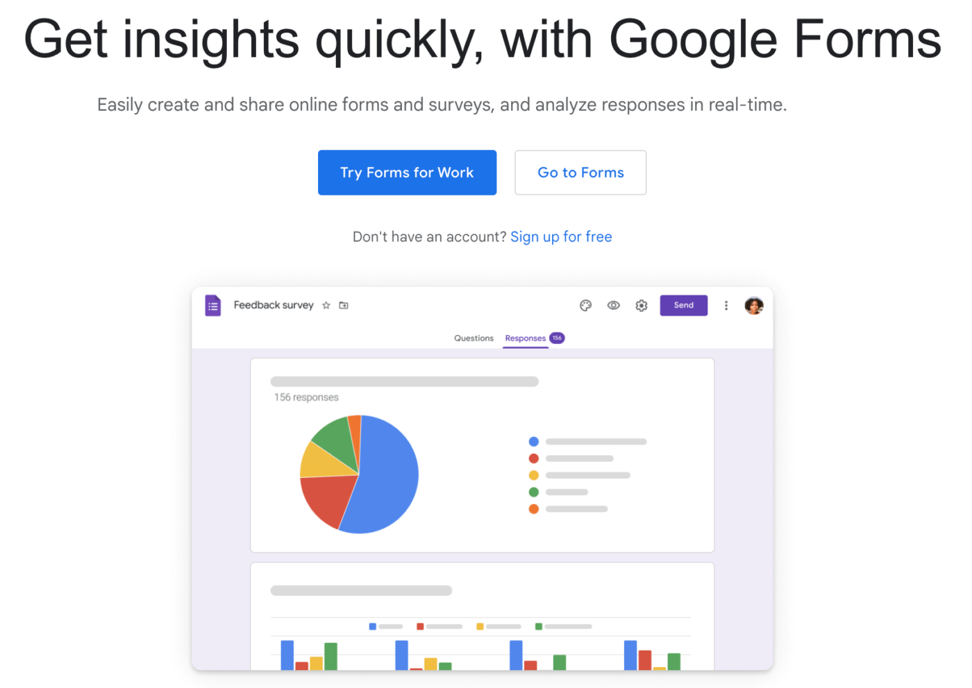 google forms homepage