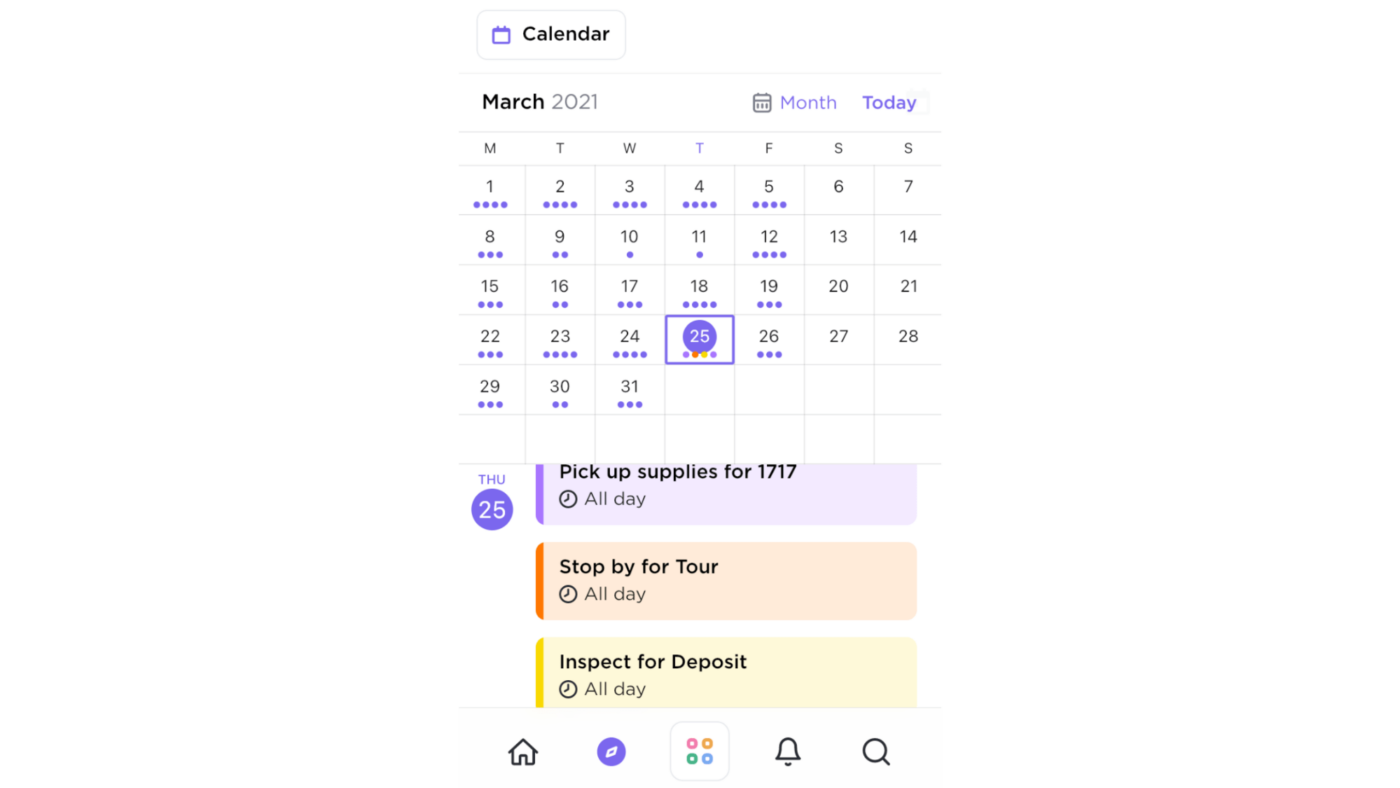 ClickUp Calendar