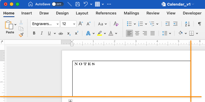 Notes in Microsoft Word