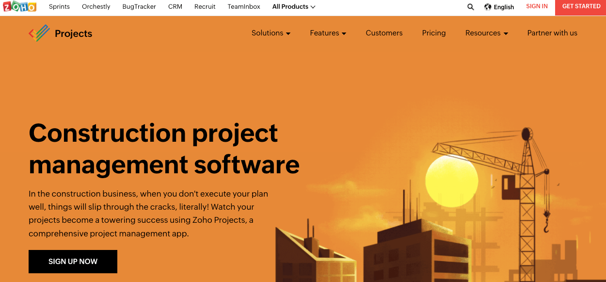 Construction Project Management Software Zoho Projects 