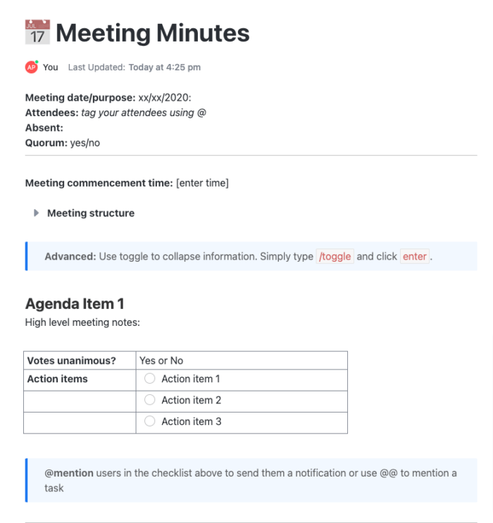 16 Meeting Agenda Examples & Free Templates