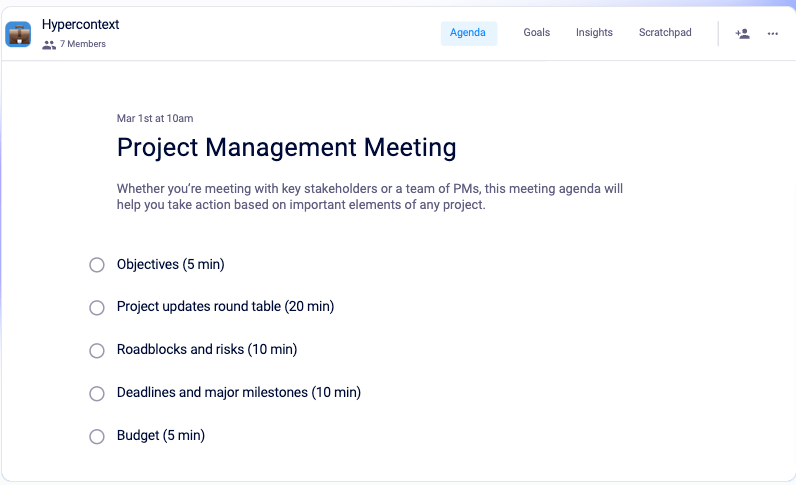 16 Meeting Agenda Examples Free Templates