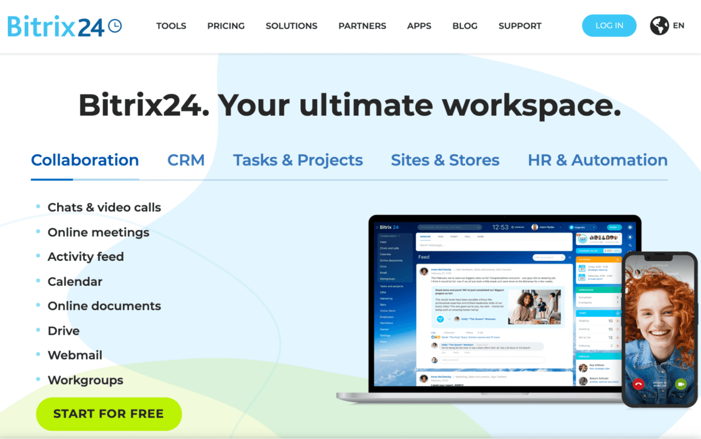 bitrix24 homepage