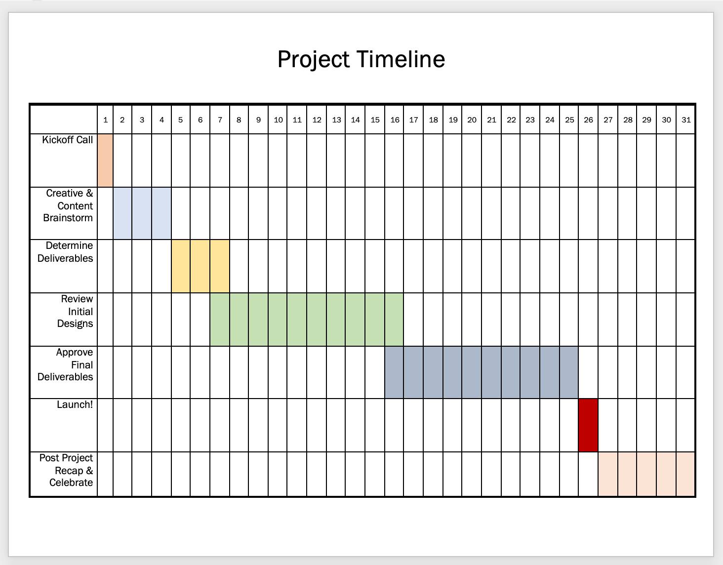 How To Make A Timeline In Microsoft Word Examples Templates Clickup