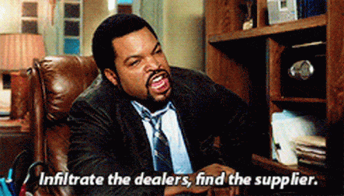 Infiltrate the dealers, find the suppliers scene from 21 Jump Street
