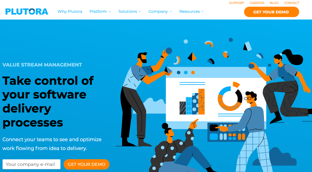 Plutora release management homepage