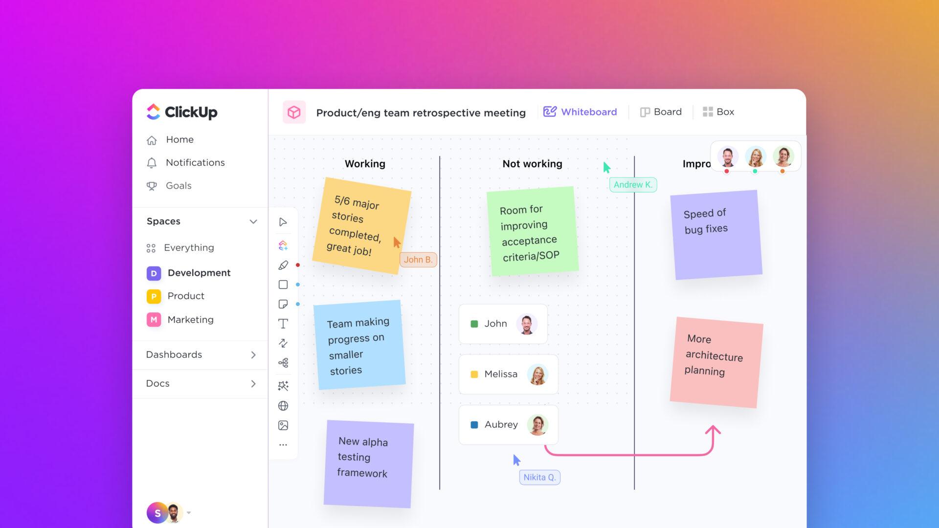 Bridge The Gap Between Ideas And Execution With ClickUp Whiteboards ...