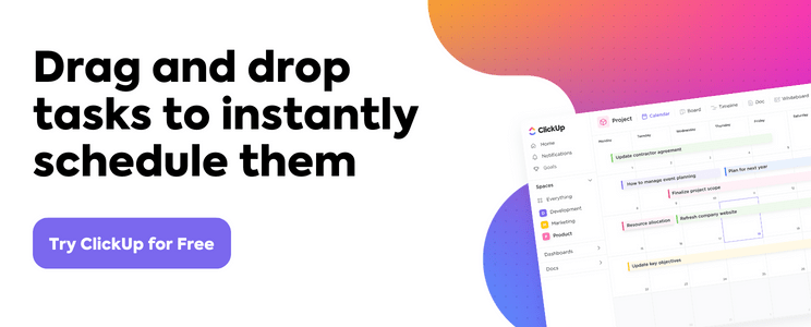 ClickUp Calendar View Blog CTA