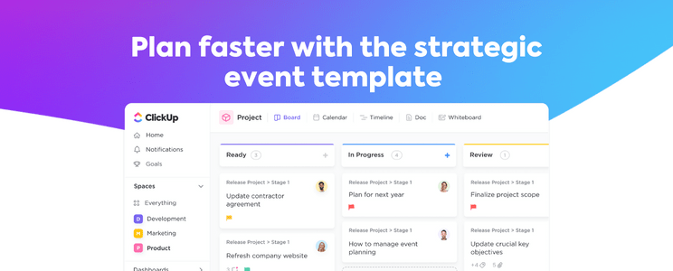 ClickUp Strategic Event Planning Template